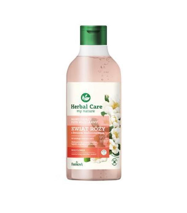 Farmona Herbal Care, nawilżający płyn micelarny bez pompki kwiat róży, 400 ml