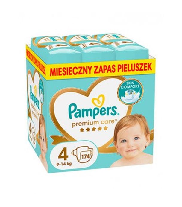 Pampers Premium Care, pieluchy rozmiar 4, 9-14 kg, 174 sztuki