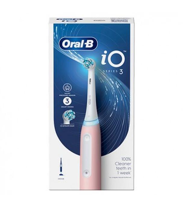 Oral-B iO 3 Pink Szczoteczka elektryczna, 1 końcówka  - 1017992 - uszkodzone kartonowe opakowanie