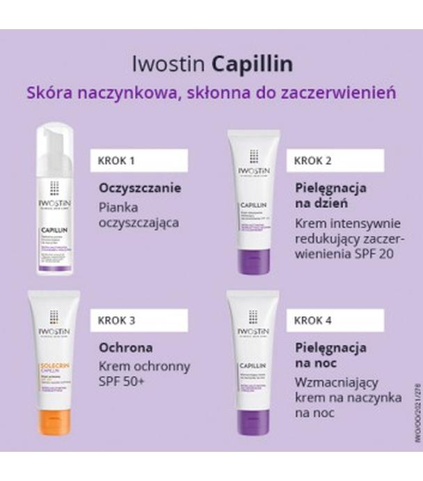 IWOSTIN CAPILLIN Oczyszczająca pianka na naczynka - 165 ml