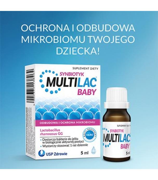 MULTILAC BABY Synbiotyk krople, 5 ml, probiotyk dla dzieci w kroplach