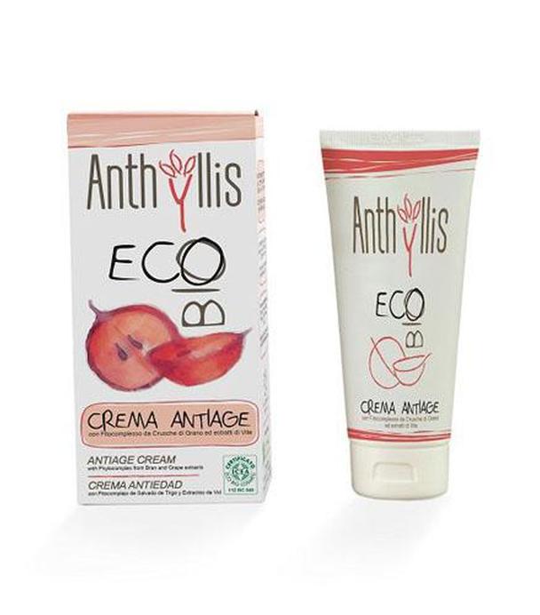 ANTHYLLIS ECO BIO Przeciwzmarszczkowy krem do twarzy z fitokompleksem z otrąb pszenicy i czerwonych winogron - 50 ml
