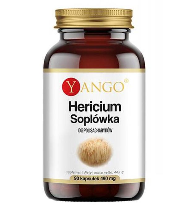 Yango Hericium Soplówka 490 mg - 90 kaps.- cena, opinie, składniki