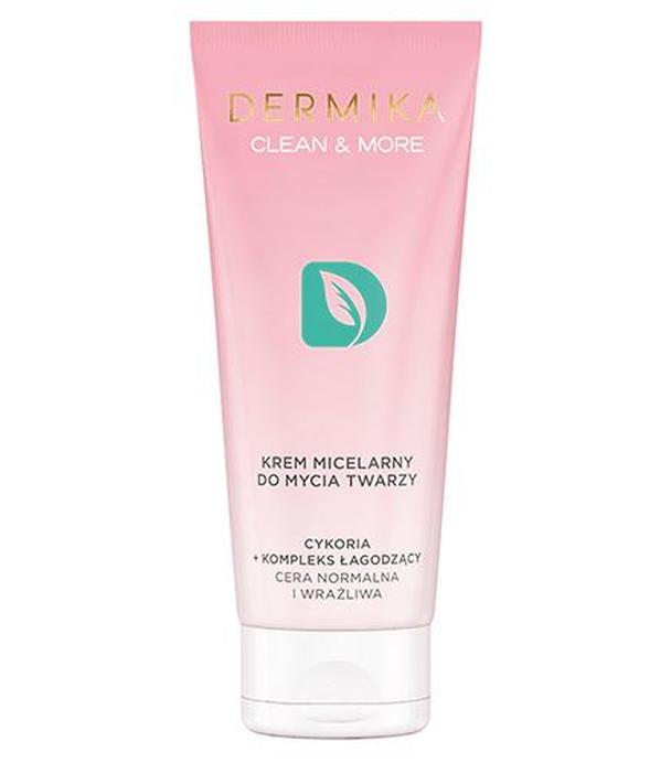 Dermika Clean & More  Krem micelarny do mycia twarzy , cera normalna i wrażliwa - 150 ml - cena, opinie, właściwości - ważny do 2025-09-30