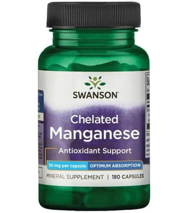 SWANSON Albion chelat manganu 10 mg - 180 kaps.