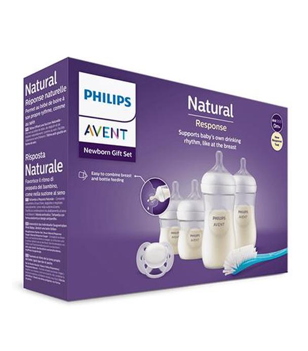 Philips Avent Zestaw 4 Responsywnych Butelek Natural oraz Szczotka do czyszczenia butelek i smoczek ultra soft SCD838/11, 1 sztuka