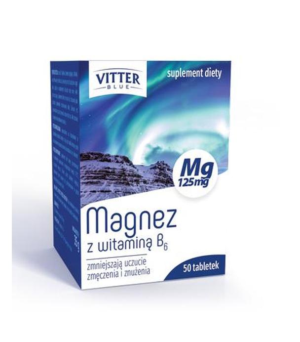 VITTER BLUE Magnez + witamina B6, 50 tabletek