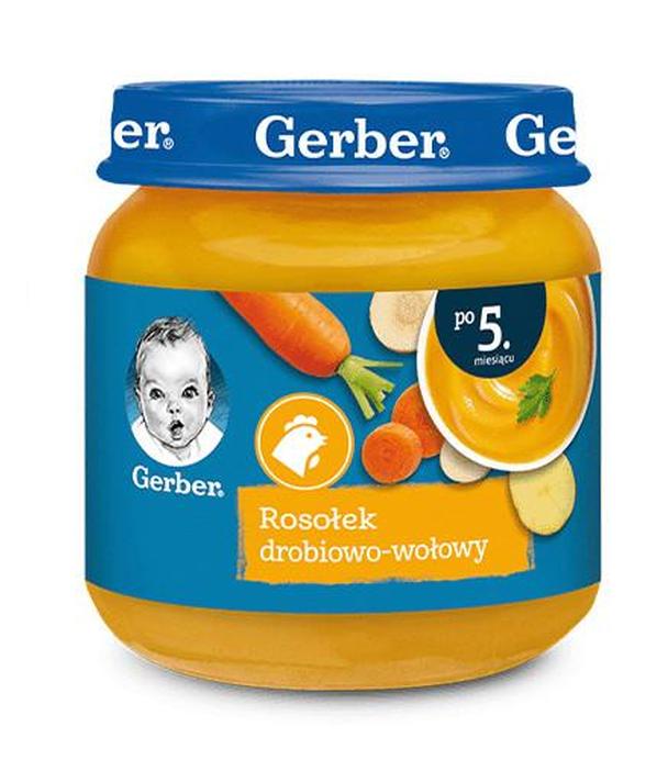 GERBER Zupka rosołek drobiowo-wołowy po 5 miesiącu - 125 g