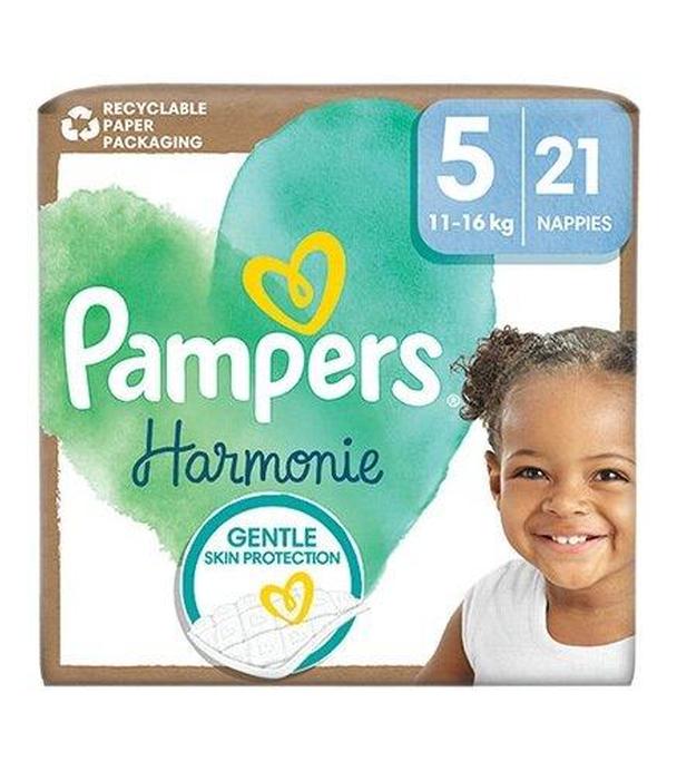 Pampers Harmonie Baby Pieluszki, rozmiar 5 11kg-16kg, 21 sztuk