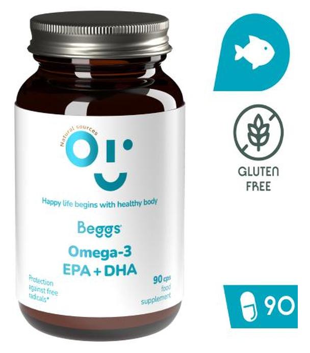 BEGGS Omega-3, EPA+DHA, 90 kapsułek