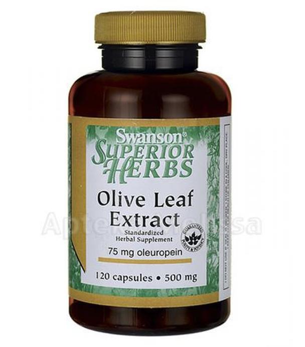 SWANSON Olive Leaf 500 mg - 120 kaps.