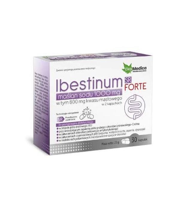 Ekamedica, Maślan sodu 1000 mg Ibestinum Forte SR, kapsułki, 30 sztuk