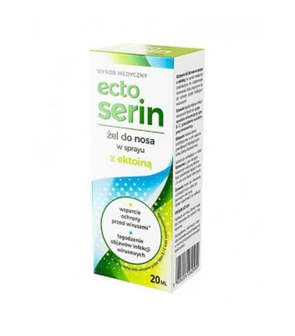 Ectoserin Żel do nosa w sprayu z ektoiną, 20 ml