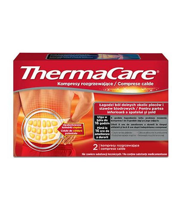 ThermaCare kompresy rozgrzewające na dolne okolice pleców i stawy biodrowe, 2 sztuki - ważny do 2025-06-30
