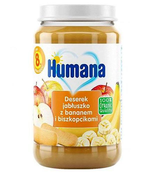 Humana 100% Organic Deserek jabłuszko z bananem i biszkopcikami - 190 g - cena, opinie, właściwości