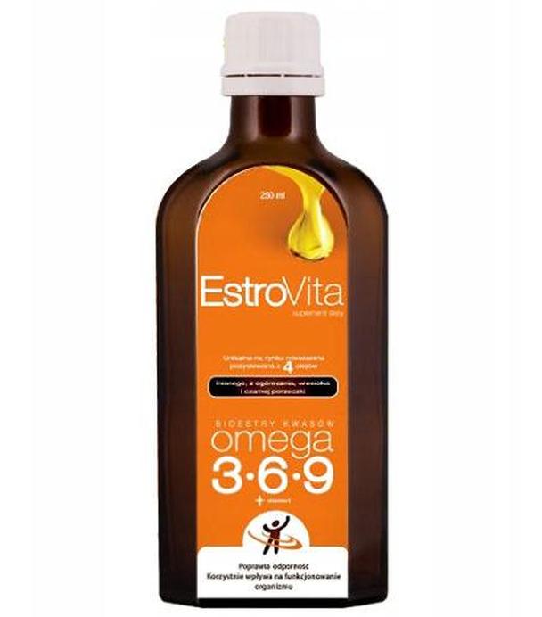 ESTROVITA - 250 ml. Kwasy tłuszczowe omega-3,- 6,-9 dla całej rodziny.