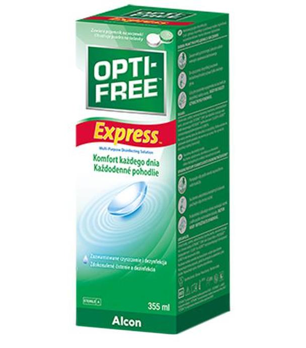 OPTI-FREE EXPRESS, Wielofunkcyjny dezynfekcyjny płyn do soczewek, 355 ml
