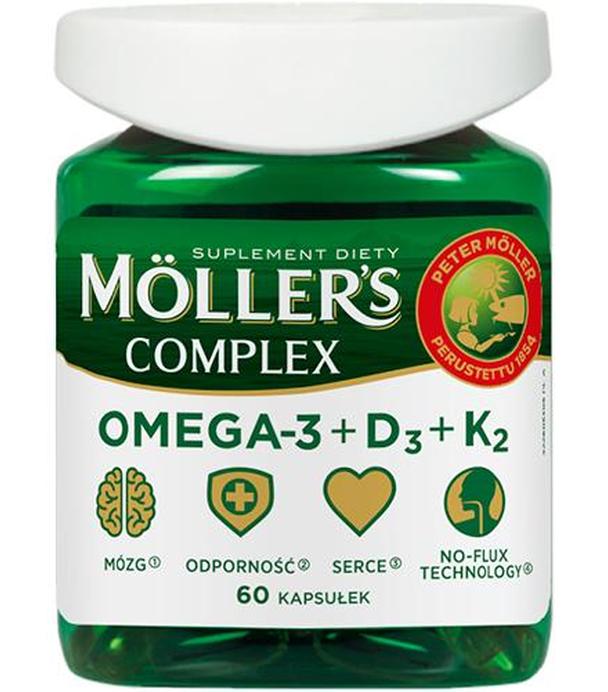 Moller's Complex Omega-3 + D3 + K2, 60 kapsułek