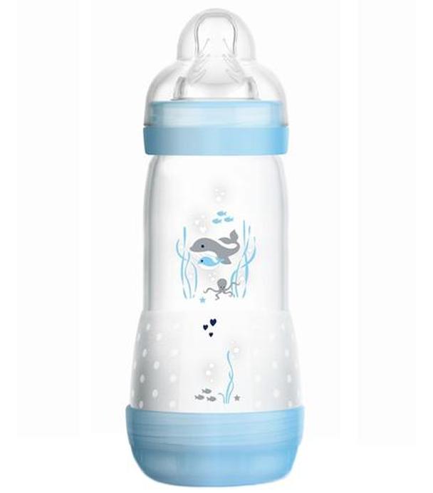 Mam Baby Anti-Colic Butelka antykolkowa 4 m+, kolor niebieski - 320 ml - cena, opinie, stosowanie