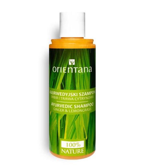 Orientana Ajurwedyjski szampon do włosów imbir i trawa cytrynowa, 210 ml