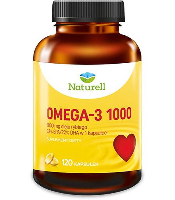 Naturell Omega-3 1000, kapsułki, 120 sztuk - ważny do 2025-05-01