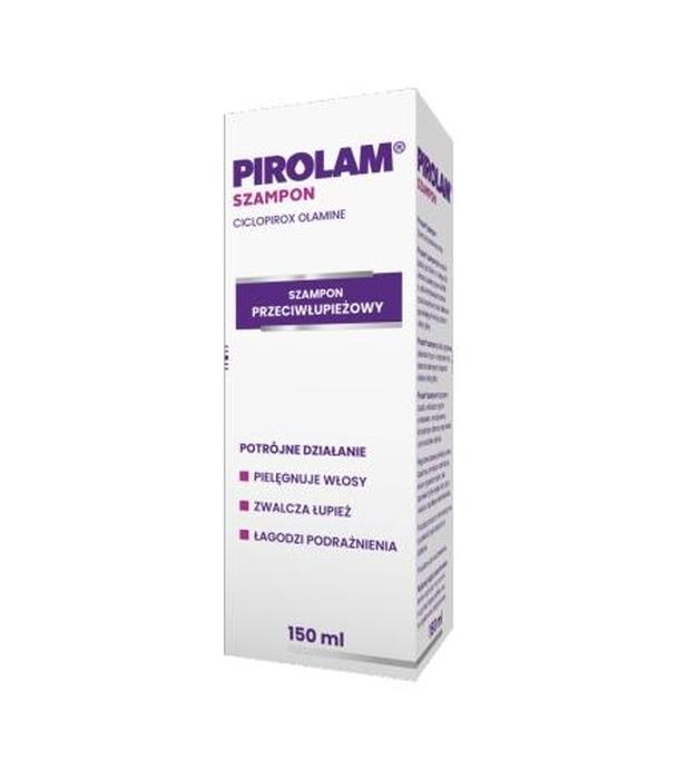 PIROLAM Szampon przeciwłupieżowy, 150 ml, działanie przeciwgrzybicze