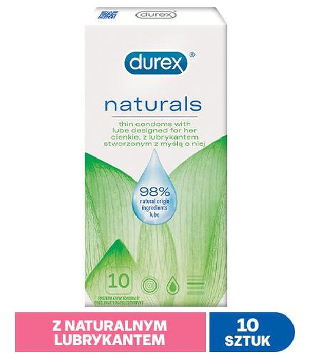 DUREX NATURALS Prezerwatywy cienkie naturalne - 10 szt. - cena, opinie, właściwości