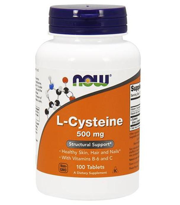 Now L-Cysteine 500 mg, 100 tabl., cena, opinie, składniki