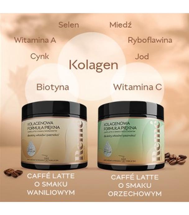 REME KOLAGENOWA FORMUŁA PIĘKNA Caffe latte o smaku waniliowym, 150 g - ważny do 2025-09-14