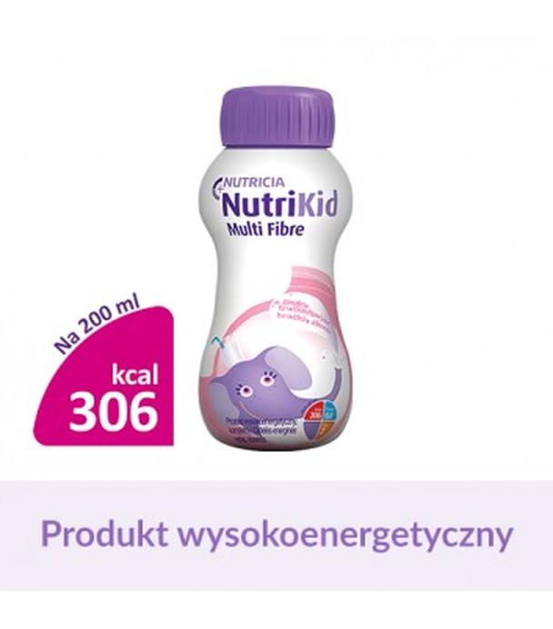 NUTRIKID MULTI FIBRE Smak truskawkowy, 200 ml - ważny do 2024-10-31