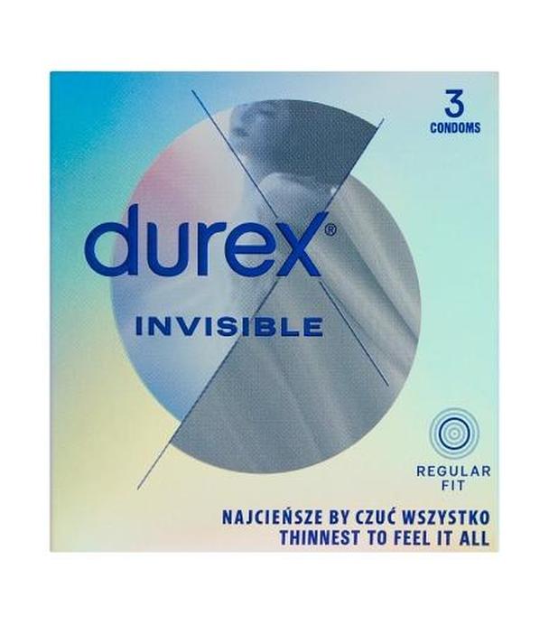 DUREX INVISIBLE Prezerwatywy dla większej bliskości - 3 szt.