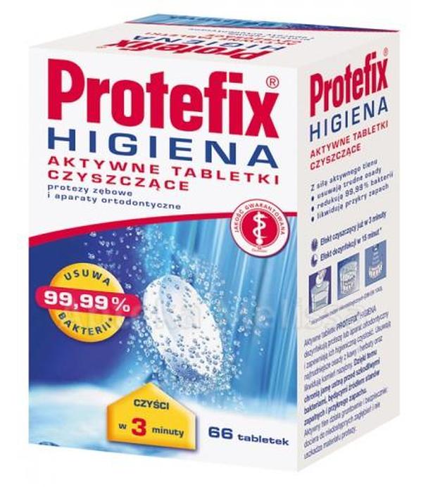 PROTEFIX HIGIENA Aktywne tabletki czyszczące protezę, 66 tabletek