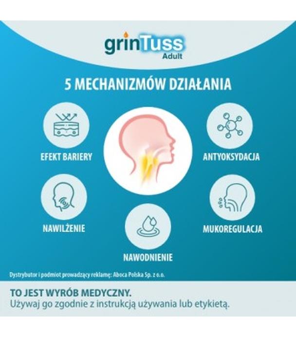 ABOCA Grintuss Adult Syrop - 128 g. Na suchy i mokry kaszel u dzieci od 12. r. ż. i dorosłych.