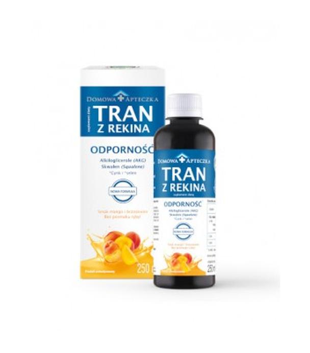 Domowa Apteczka Tran z rekina Odporność Smak mango i brzoskwini, 250 ml