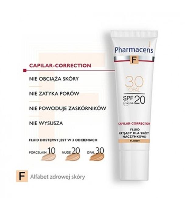 Pharmaceris F Capilar-Correction 30 Opal, fluid kryjący SPF20 dla skóry naczynkowej, 30 ml