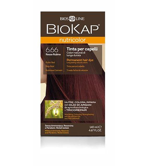 BioKap Nutricolor Farba do włosów 6.66 Rubinowa Czerwień - 140 ml - cena, opinie, właściwości
