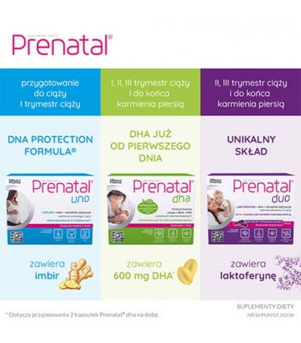 PRENATAL UNO składniki odżywcze dla ciężarnych, kapsułki, 30 sztuk