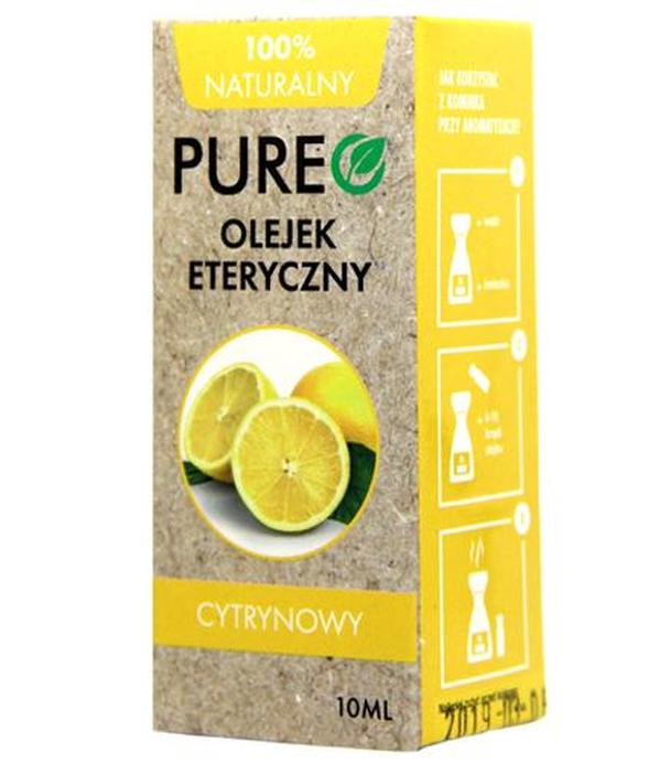 PUREO Olejek eteryczny Cytrynowy 100% naturalny - 10 ml -cena, opinie