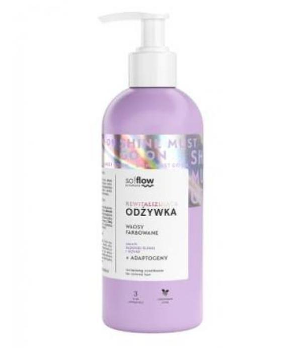 So!Flow, Odżywka rewitalizująca do włosów farbowanych, słodka śliwka i jeżyna, 400 ml