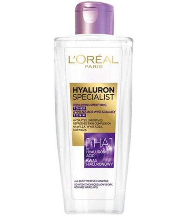 L'Oreal Hyaluron Specialist Wypełniający przez nawilżenie, wygładzający tonik - 200 ml - cena, opinie, działanie