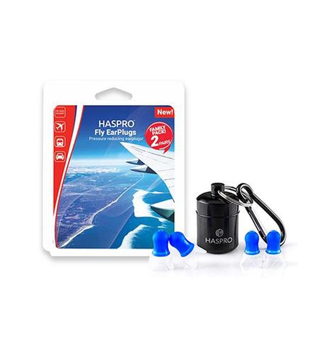 Haspro Fly Family Pack Earplugs Zatyczki do uszu do podróży dla dzieci i dorosłych - 2 pary