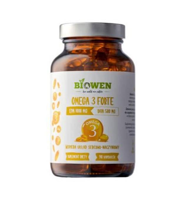 Biowen Omega 3 Forte, kapsułki, 90 sztuk