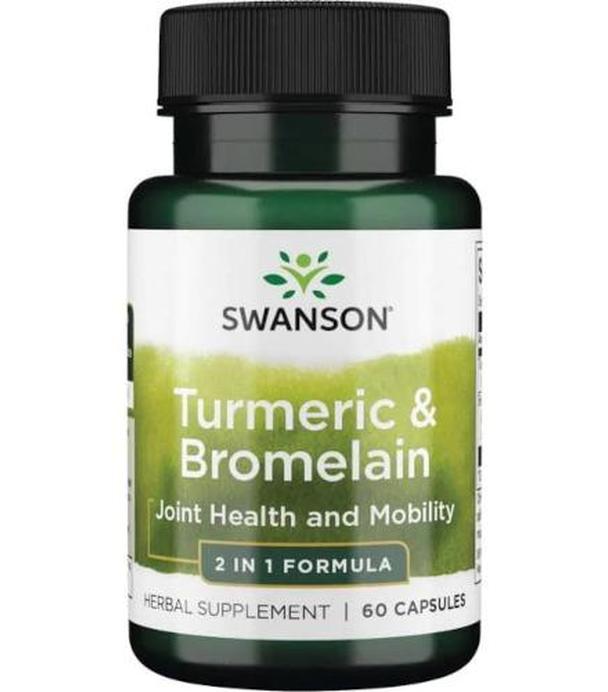 SWANSON Full Spectrum Turmeric & Bromelaina - 60 kaps.
