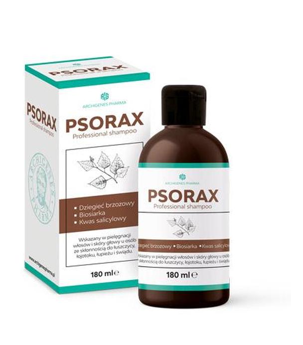 Psorax Profesjonalny szampon na łuszczycę - 180 ml - cena, opinie, właściwości