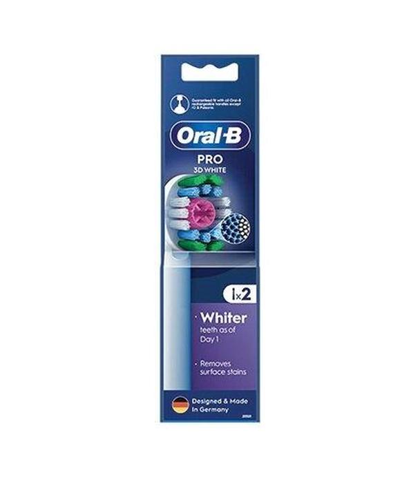 Oral-B Pro 3D White Końcówki do szczoteczek elektrycznych, 2 sztuki