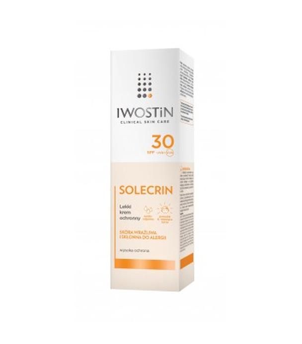 IWOSTIN SOLECRIN SPF30 Nawilżający Krem ochronny, 50 ml