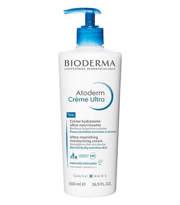 Bioderma Atoderm Crème Ultra Parfumée Ultranawilżający i wzmacniający krem do skóry suchej, normalnej i wrażliwej, 500 ml