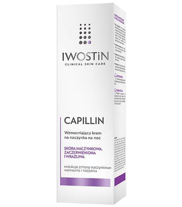 IWOSTIN CAPILLIN Wzmacniający krem na naczynka na noc - 40 ml