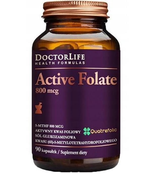 Doctor Life Active Folate 800 mcg, 90 kaps, cena, opinie, składniki