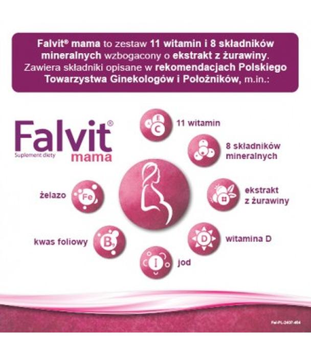FALVIT MAMA Dla kobiet w ciąży i karmiących, 30 tabletek - ważny do 2025-08-31